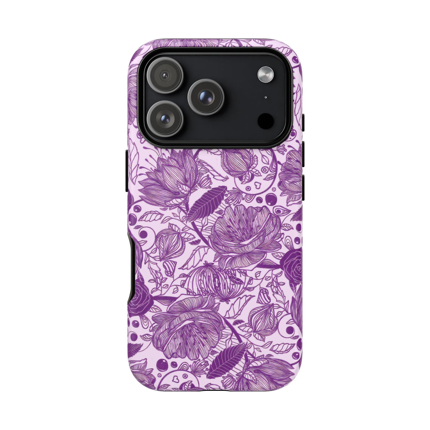 Graphical Garden: Purple Edition iPhone Tough Cases