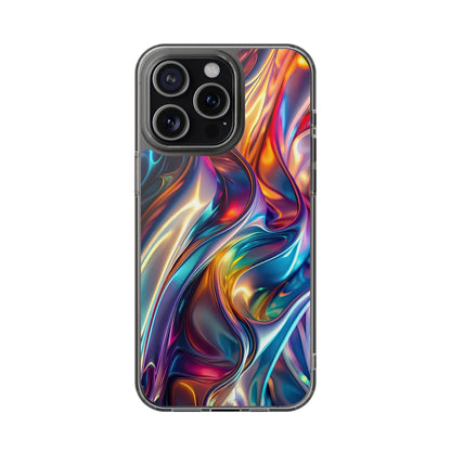Colorful Clear Case for iPhone – Abstract Art Design