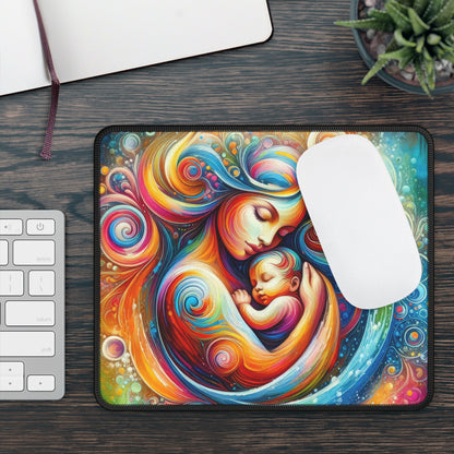 Colorful Motherhood Digital Art Mouse Pad