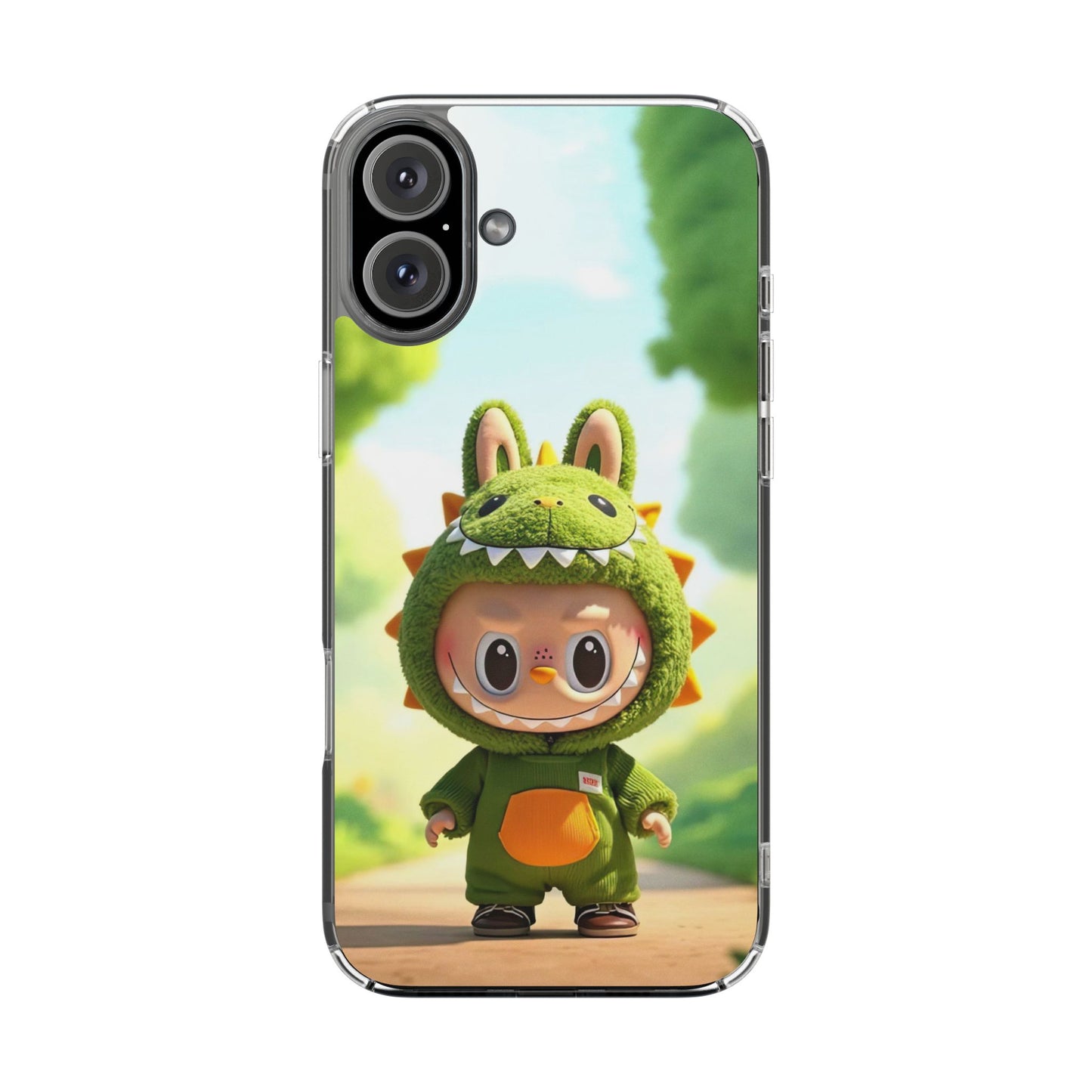 The Monsters Clear Case for iPhone Models – Playful Dinosaur Design