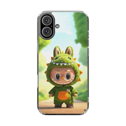 The Monsters Clear Case for iPhone Models – Playful Dinosaur Design