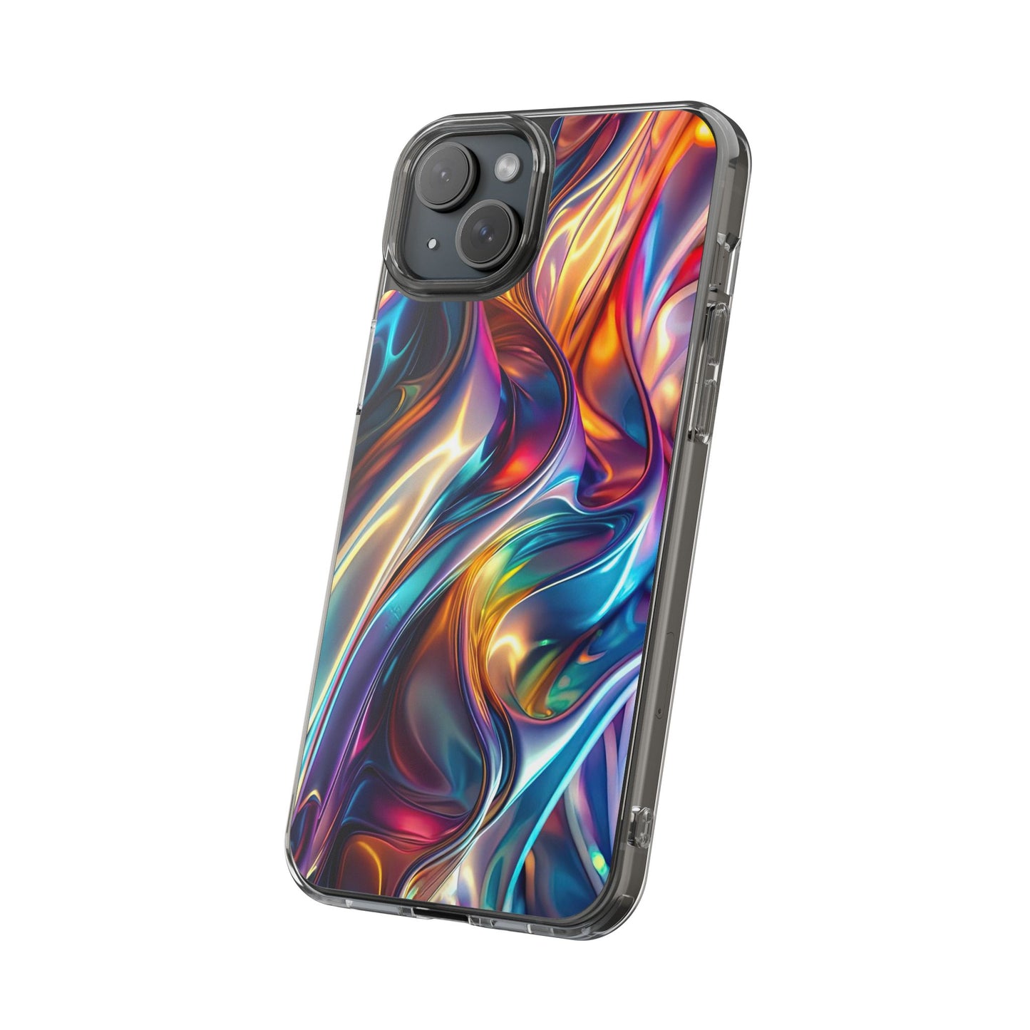 Colorful Clear Case for iPhone – Abstract Art Design