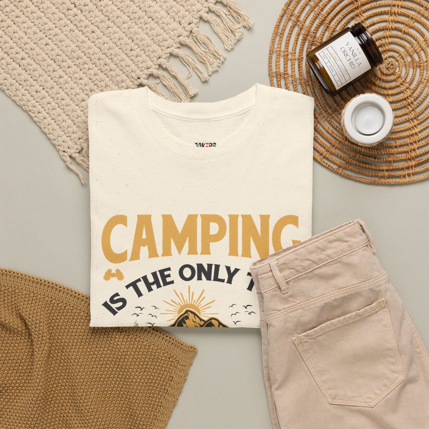 Camping Vibes Unisex Heavy Cotton Tee - "Being Dirty is a Good Thing"