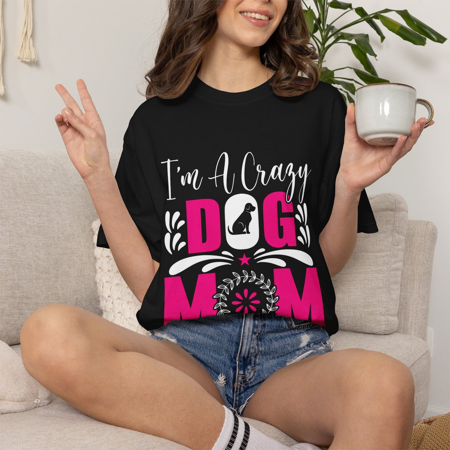 Crazy Dog Mom Unisex T-Shirt - Perfect Gift for Dog Lovers