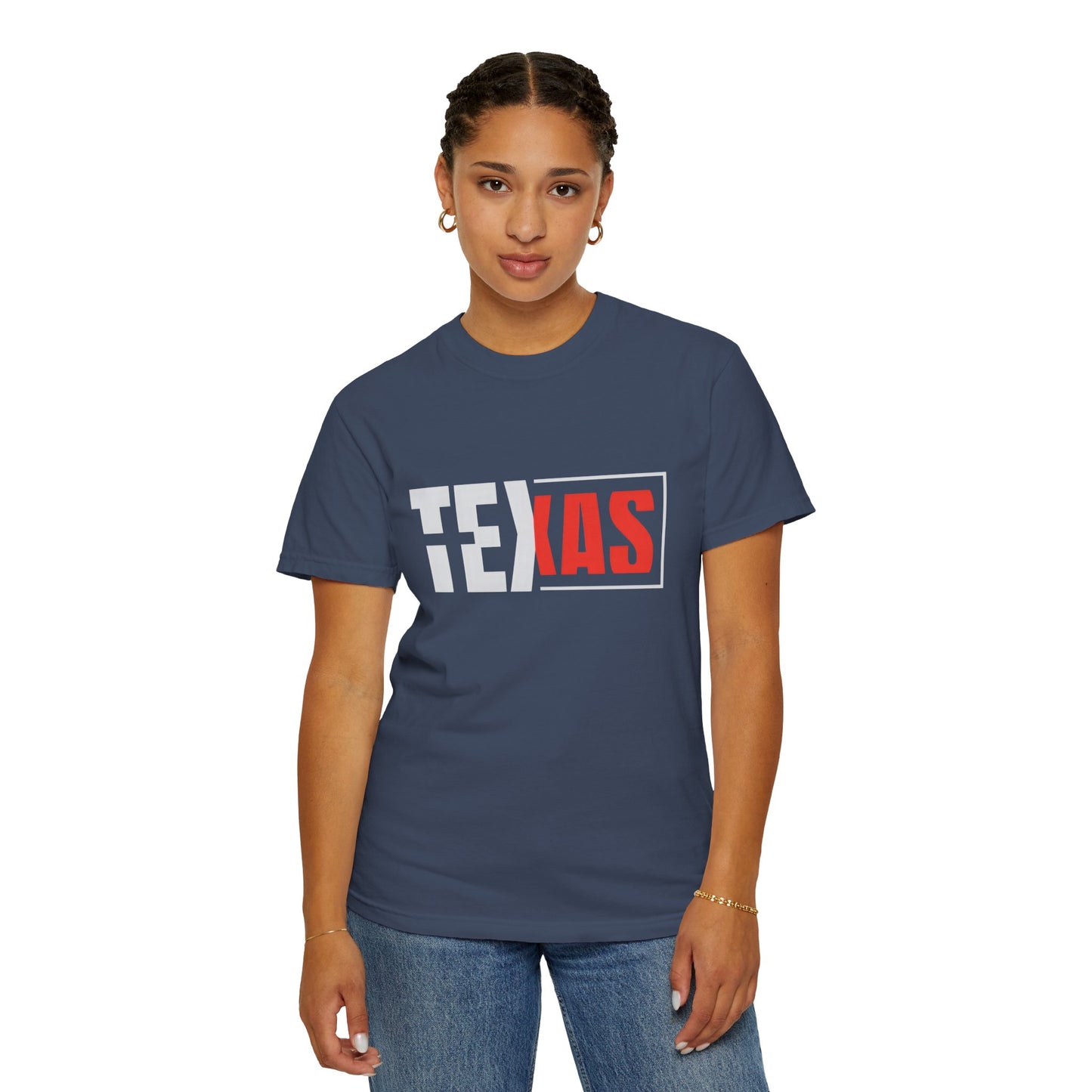 Texas Graphic Unisex Garment-Dyed T-Shirt - Casual Style for State Pride