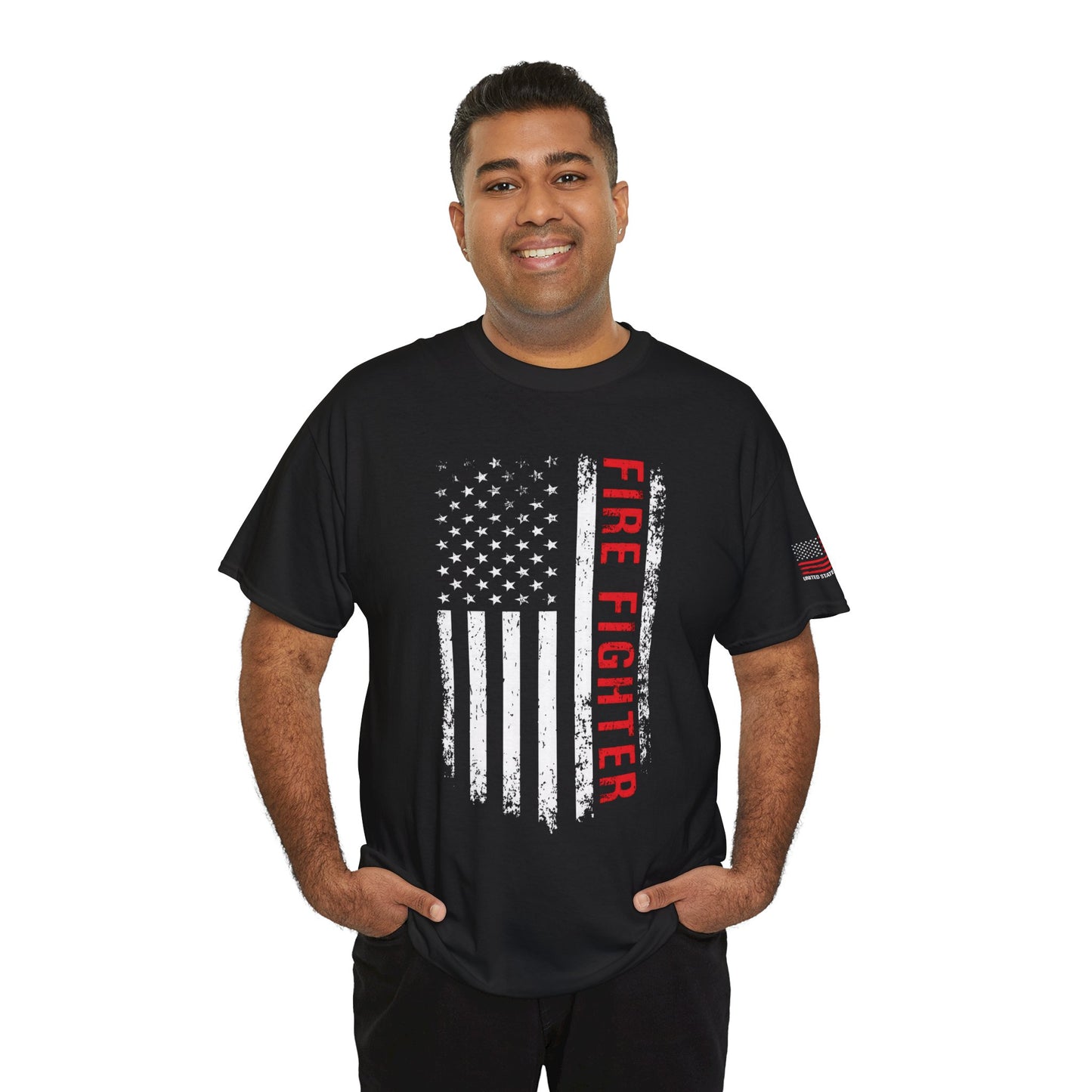 Firefighter Red Line T-shirt