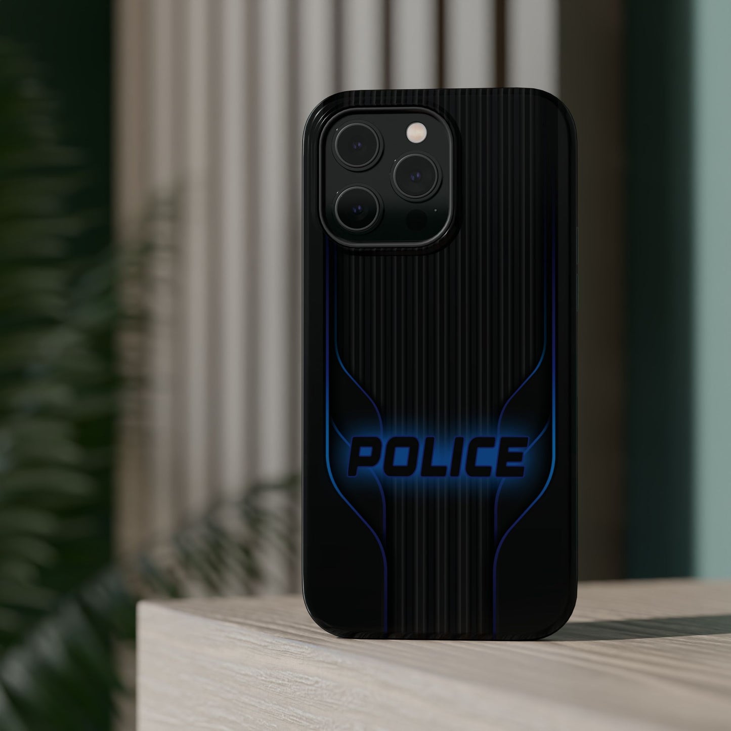 Police Magnetic Phone Cases, Blue Light