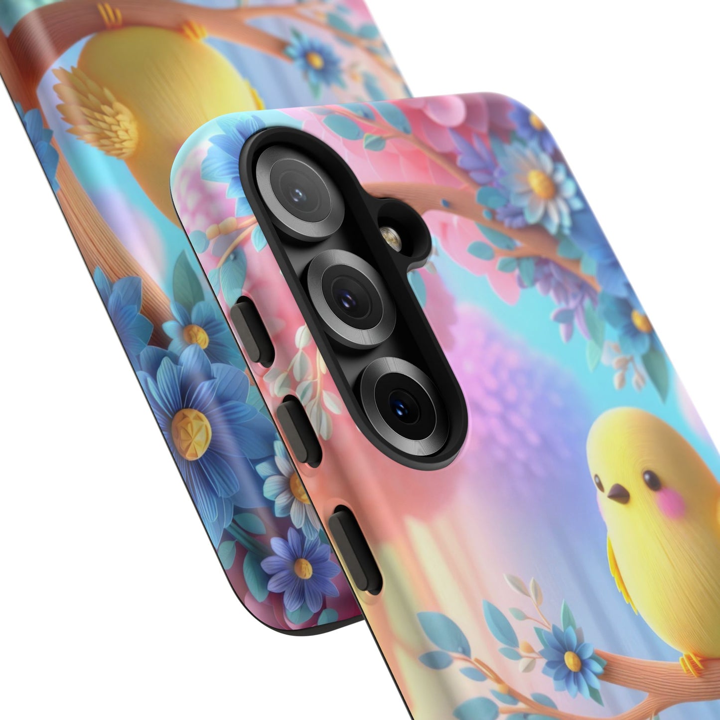 Colorful Bird Samsung Phone Case, Spring Vibe Mobile Shell