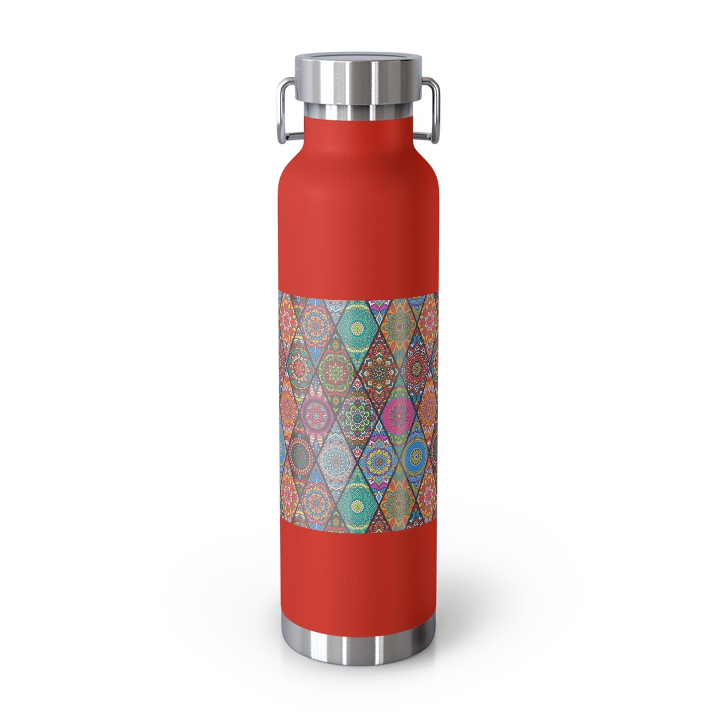 Mandala Argyle Copper Vacuum Insulated Bottle, 22oz