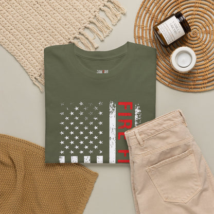 Firefighter Red Line T-shirt