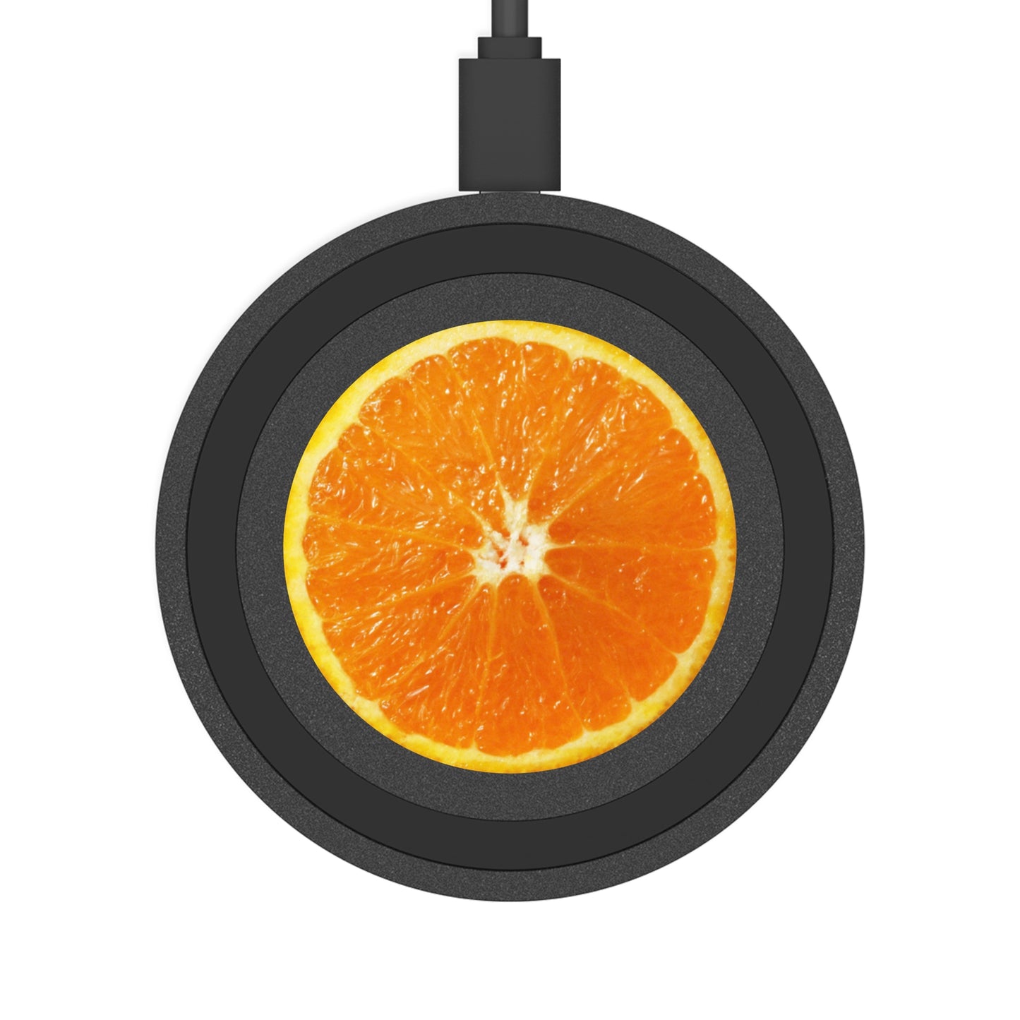 Orange Quake Wireless Charging Pad