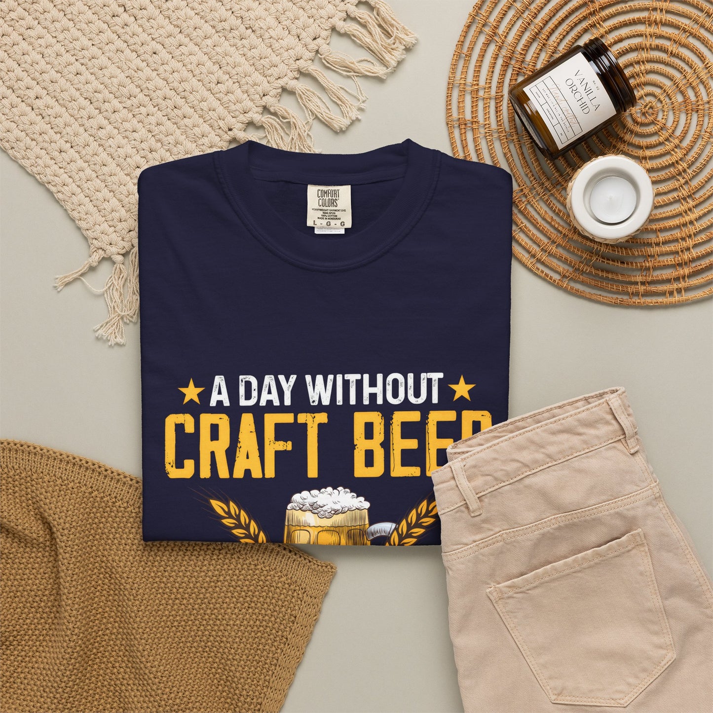 Craft Beer Lover Unisex T-Shirt - A Day Without Craft Beer Probably Won't Kill Me But Why Risk It