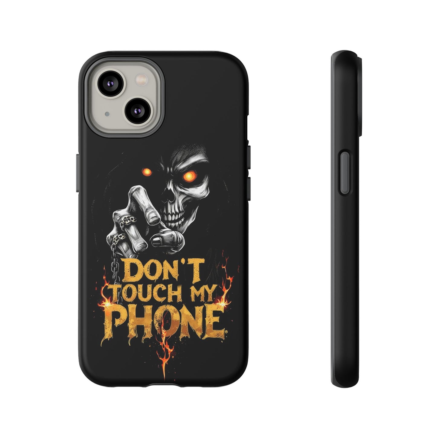 Skull iPhone Tough Cases, Don't Touch My Phone