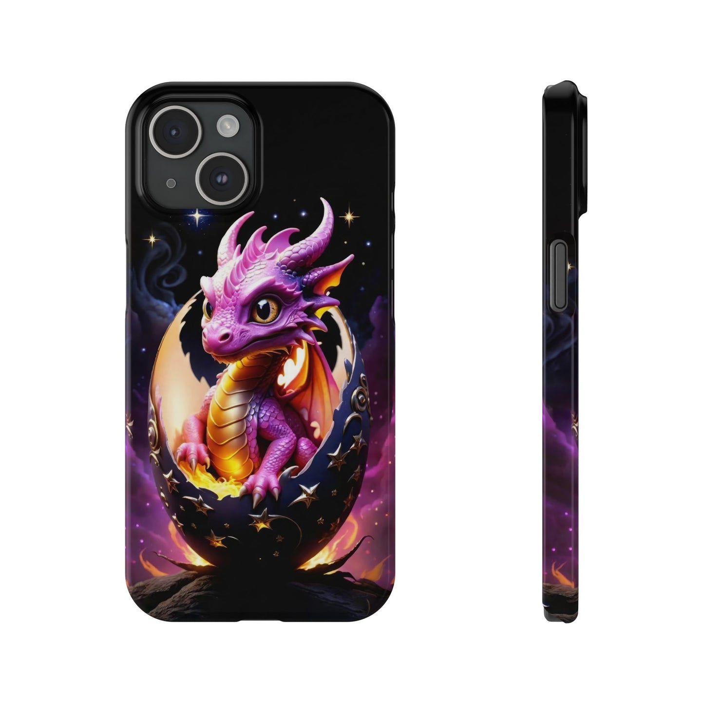 Fantasy Baby Dragon Slim Phone Case, Gift for Dragon Lovers