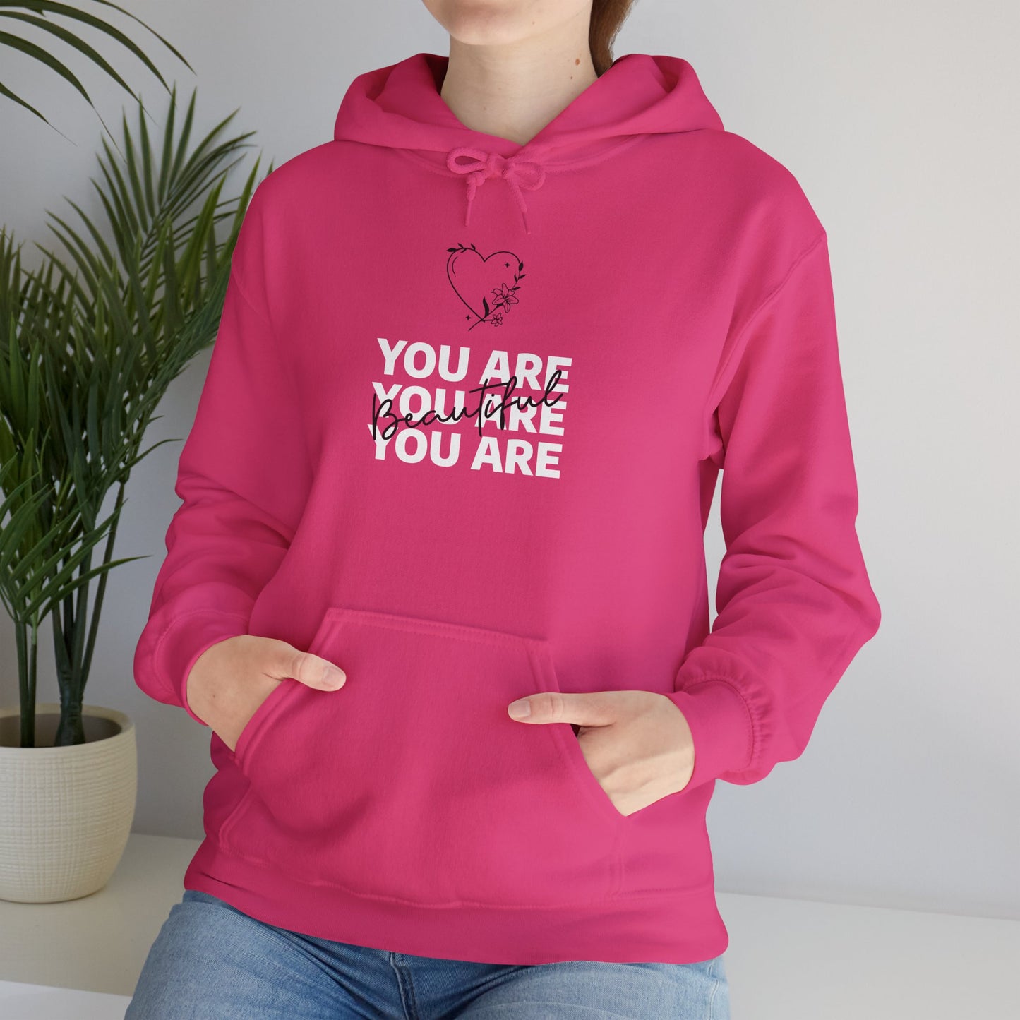 You Are Beautiful Unisex Heavy Blend™ Hooded Sweatshirt