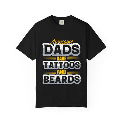 Awesome Dads T-Shirt - Unisex Garment-Dyed Tee