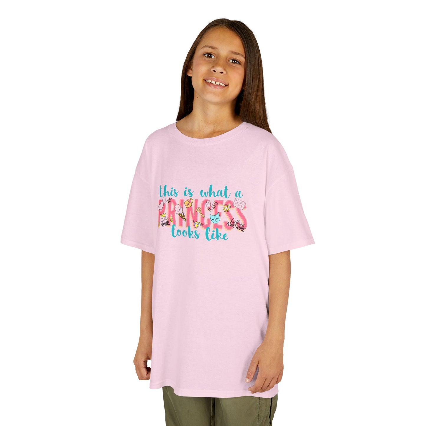 This Is What A Princess Looks Like Kids Heavy Cotton Tee