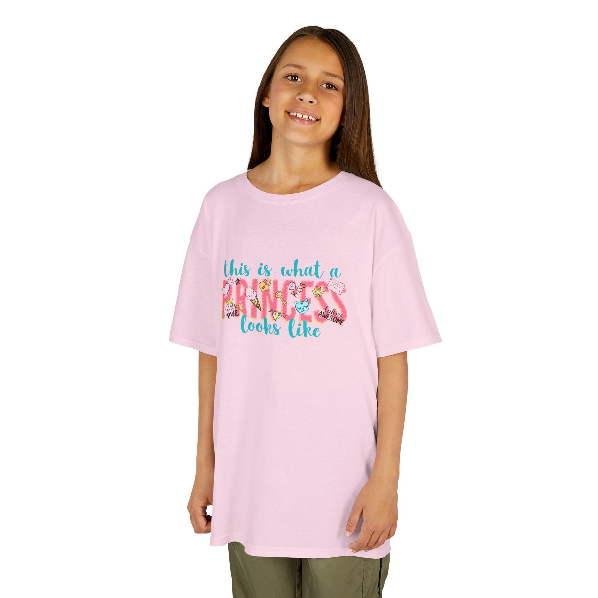 This Is What A Princess Looks Like Kids Heavy Cotton Tee