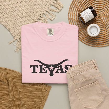 Texas Unisex Garment-Dyed T-Shirt - Cool Western Vibe for Everyday Wear