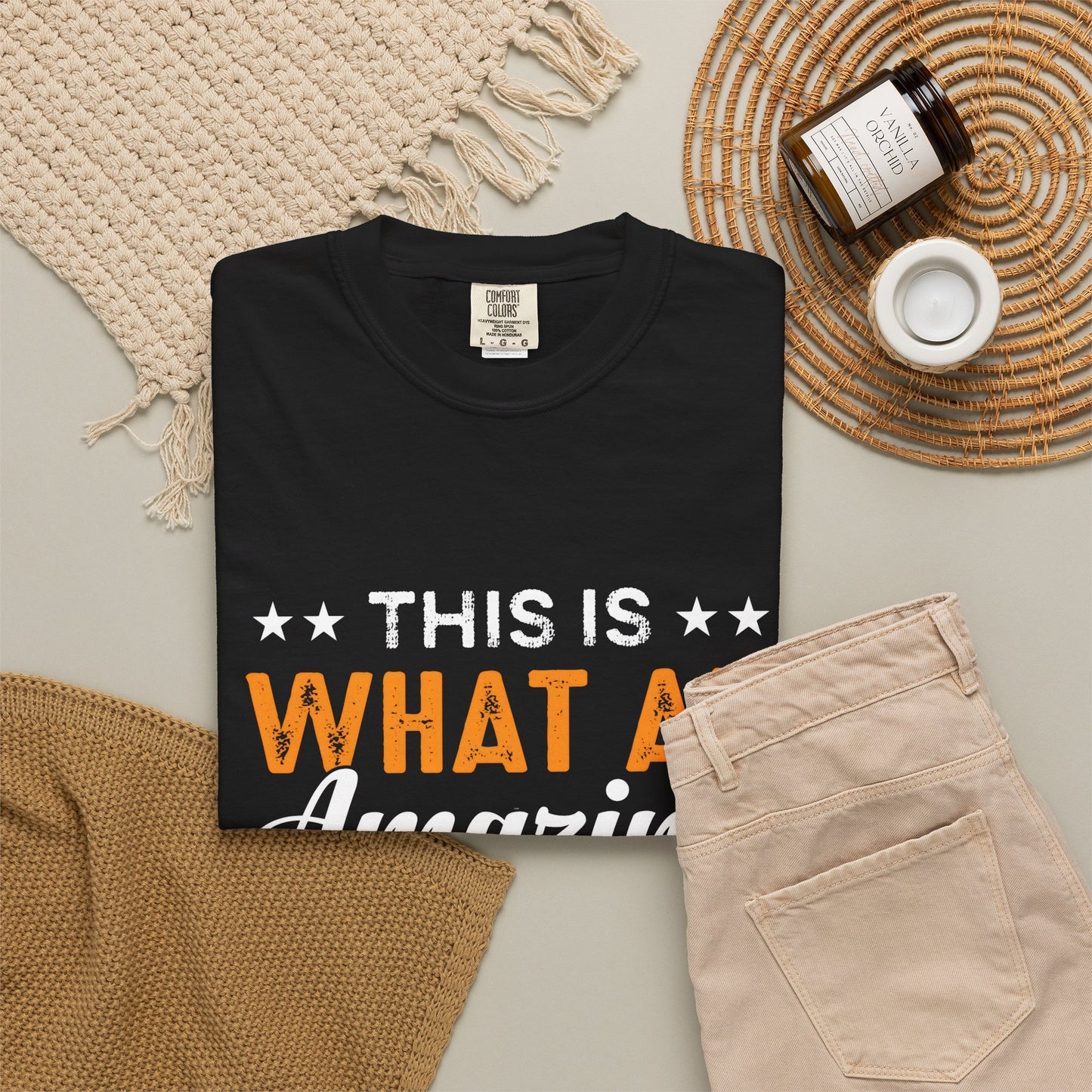 Amazing Dad Garment-Dyed T-Shirt – Perfect Gift for Father's Day