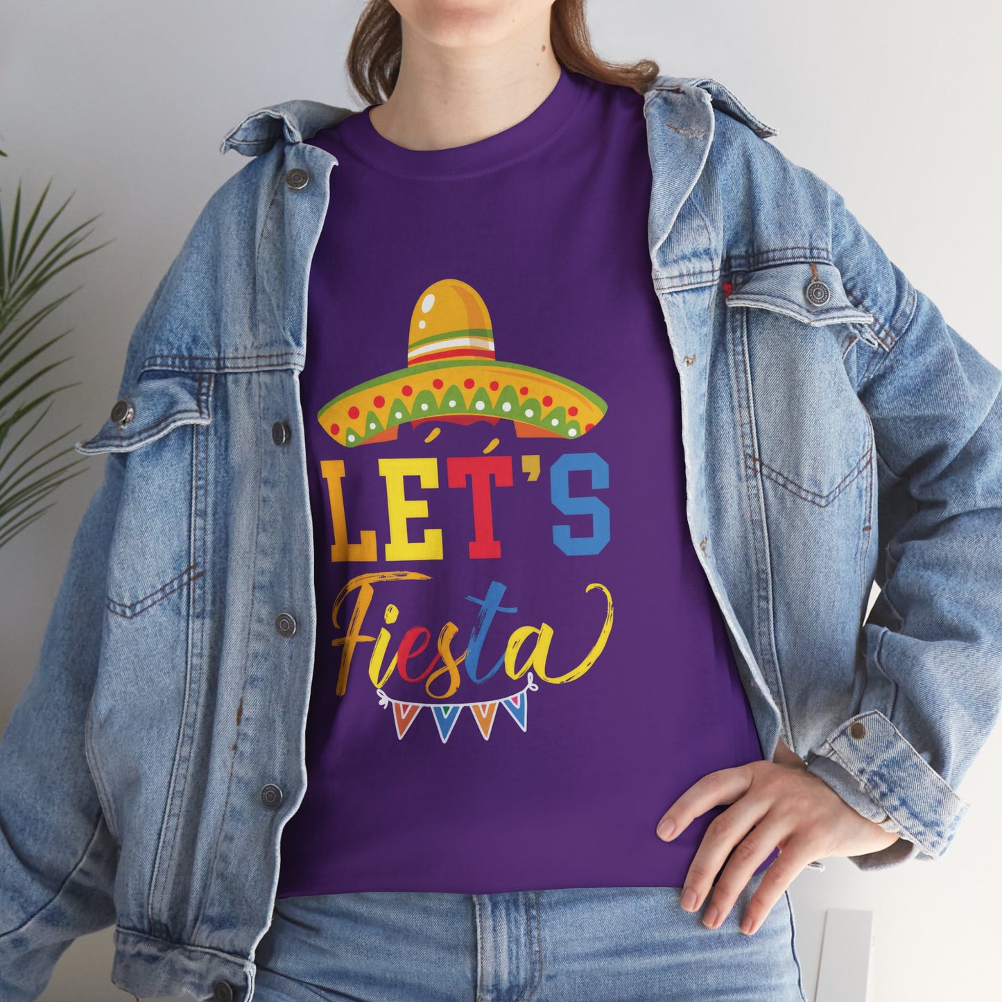 Let's Fiesta Unisex Heavy Cotton Tee - Fun Party T-Shirt for Celebrations