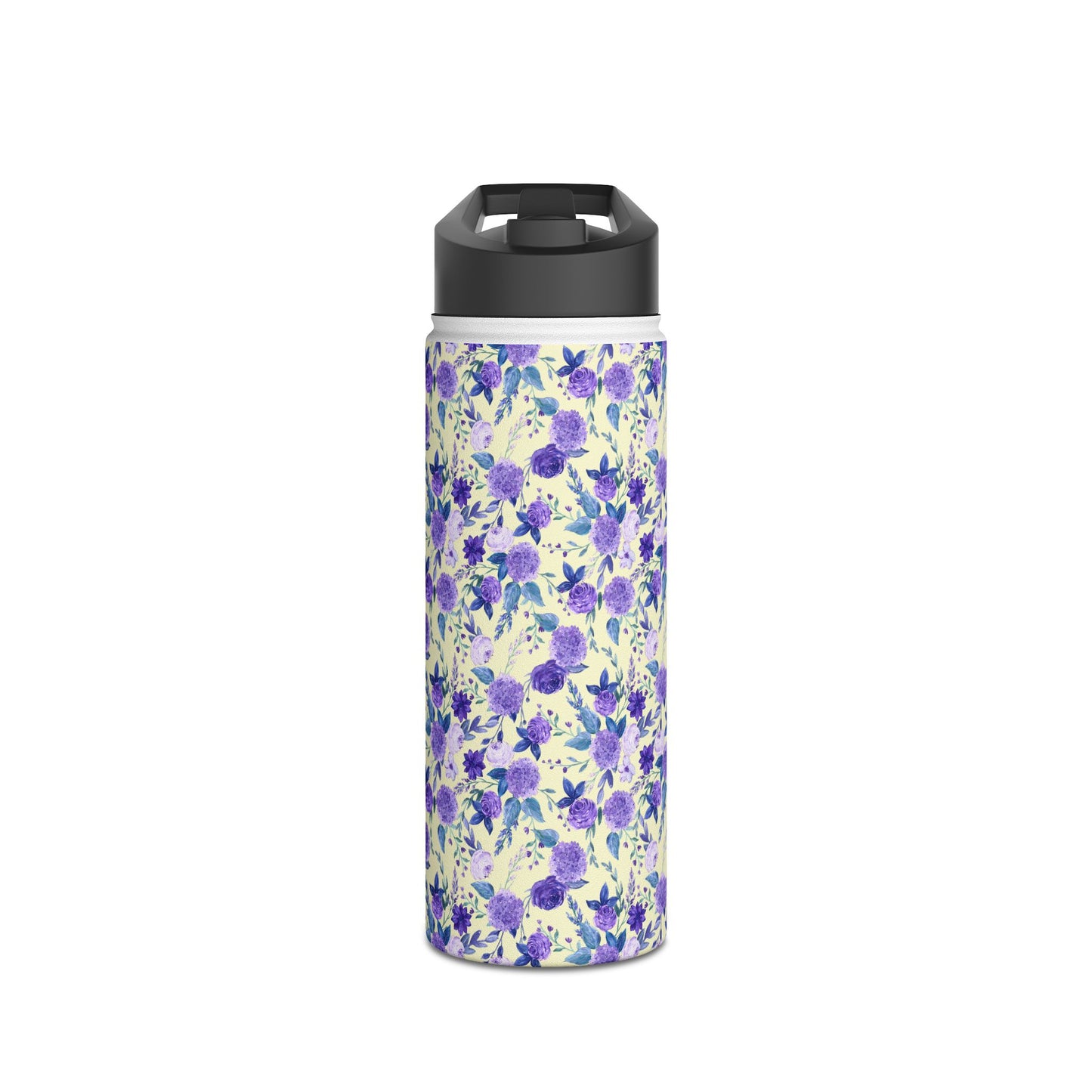 Violet Stainless Steel Water Bottle, Standard Lid