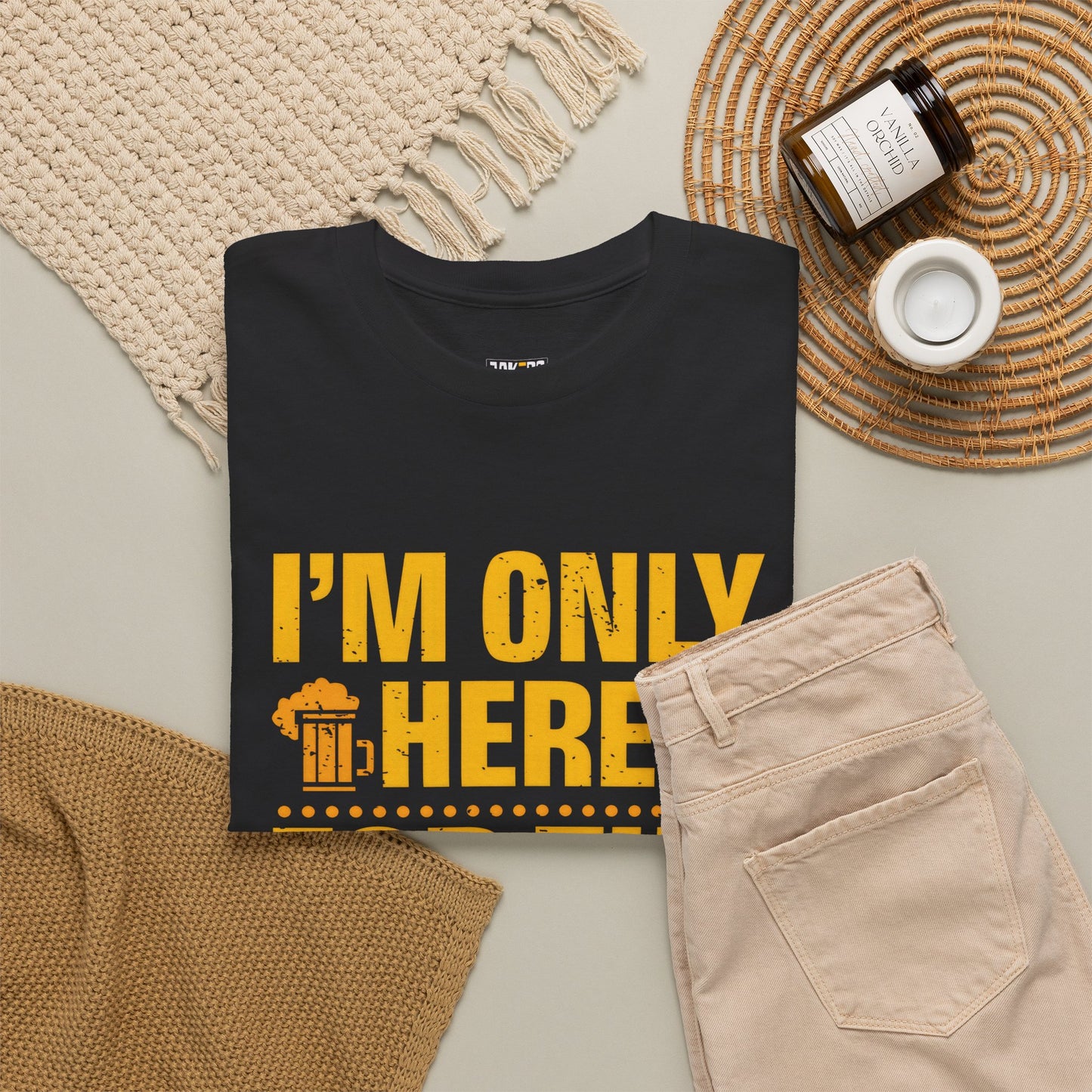 Funny Beer Slogan Tee, I'm Here For The Beer