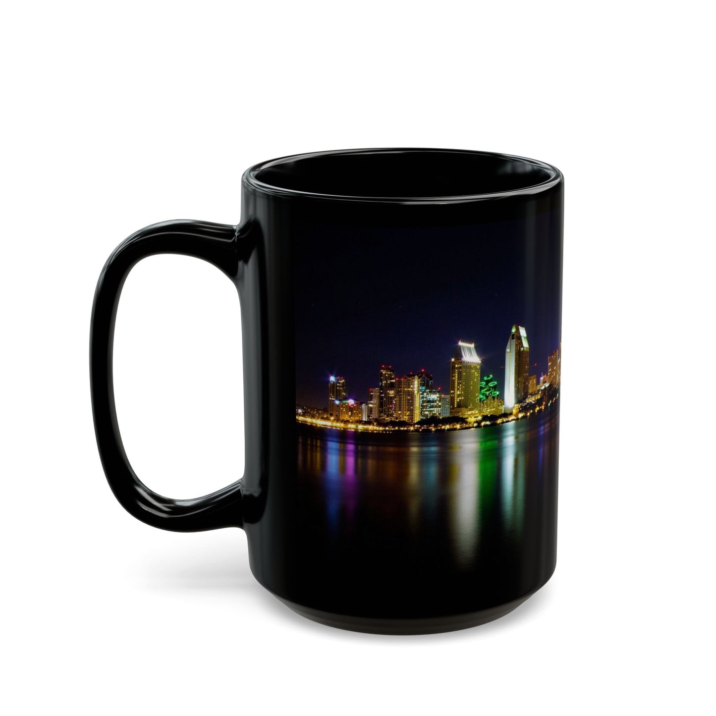 City Nights, Bright Lights Black Mug - 11oz, 15oz