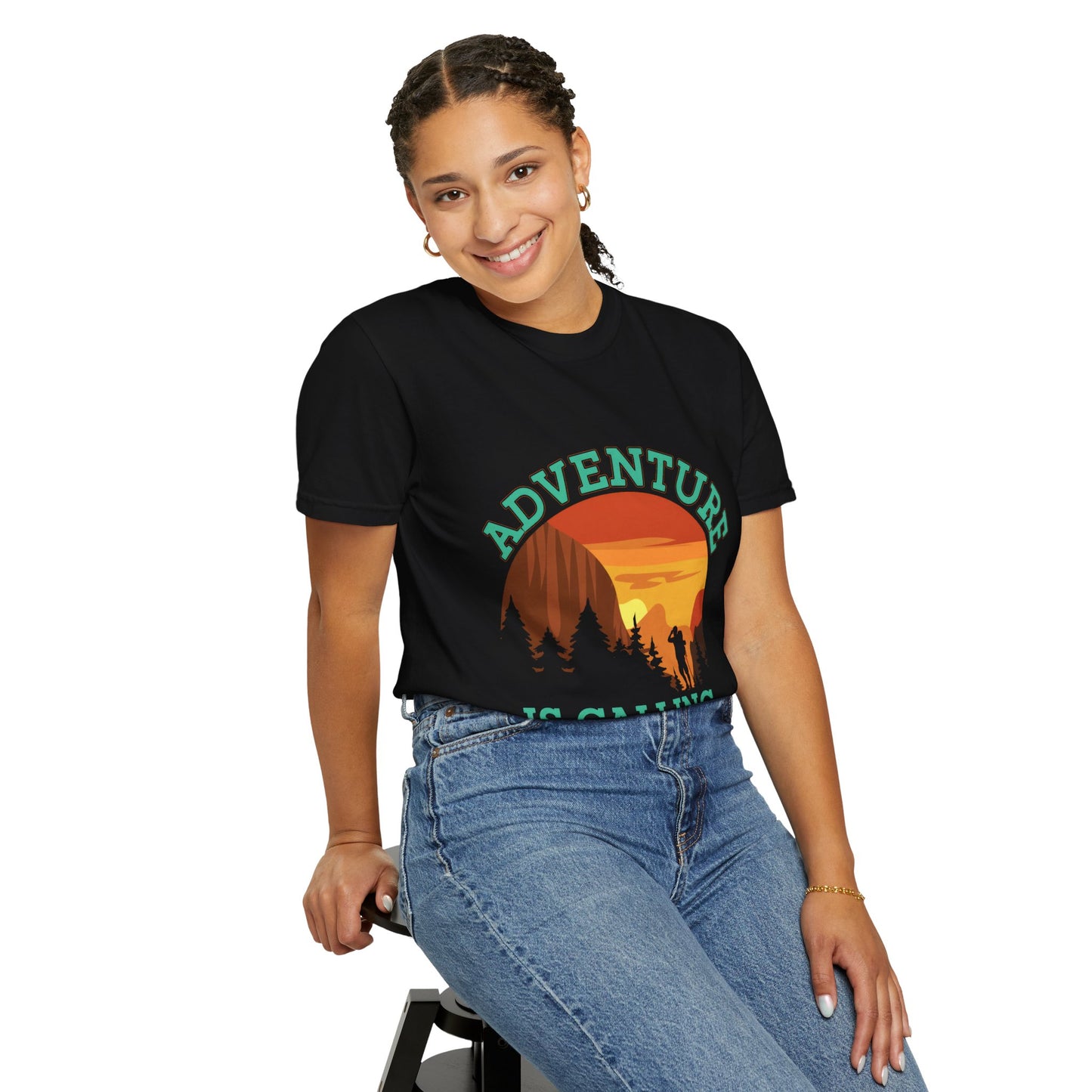 Adventure is Calling Unisex Garment-Dyed T-Shirt