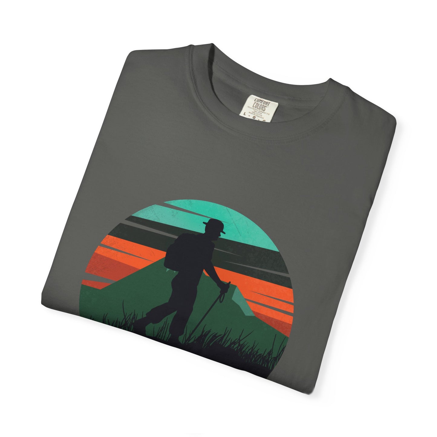 Camiseta unisex teñida Born To Hike