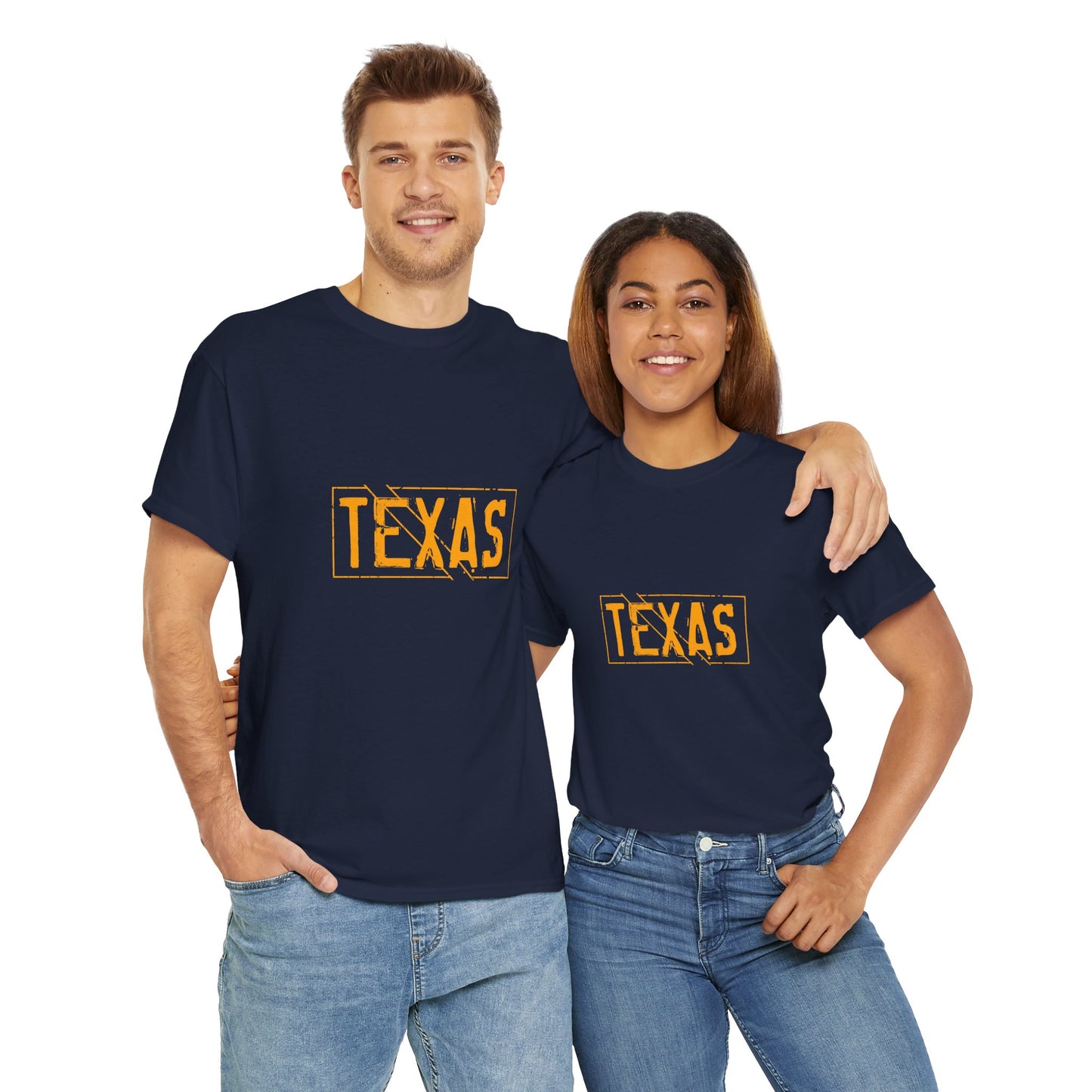 Texas Pride Unisex Heavy Cotton Tee - Casual Black T-Shirt for Texans