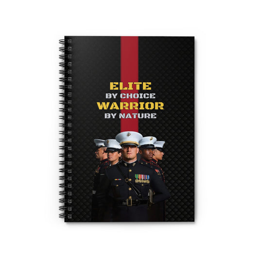 Military-Themed Spiral Notebook, Empowering Journal for Veterans