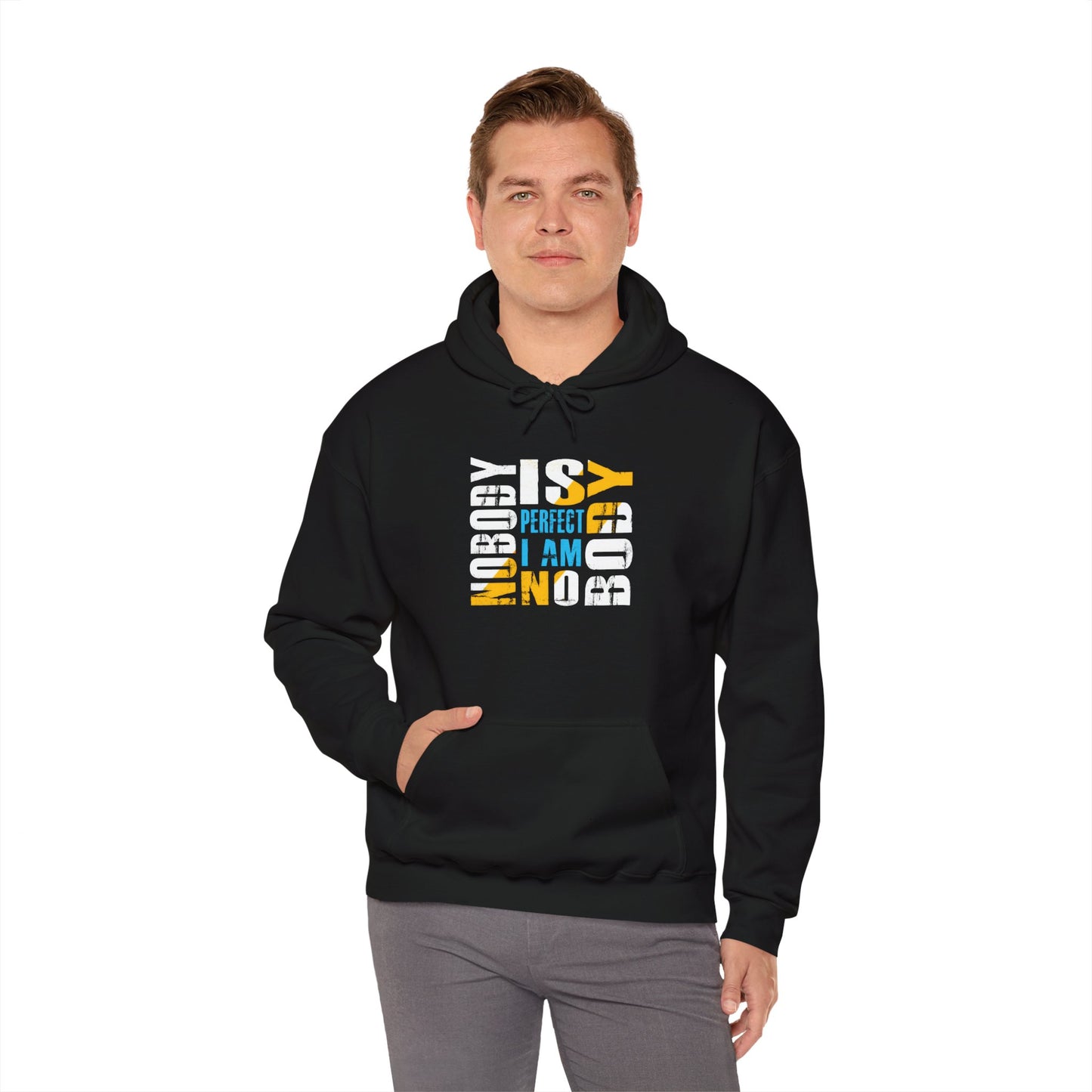 Nobody is Perfect Unisex Hoodie – Comfortable Sweatshirt for Everyday Wear