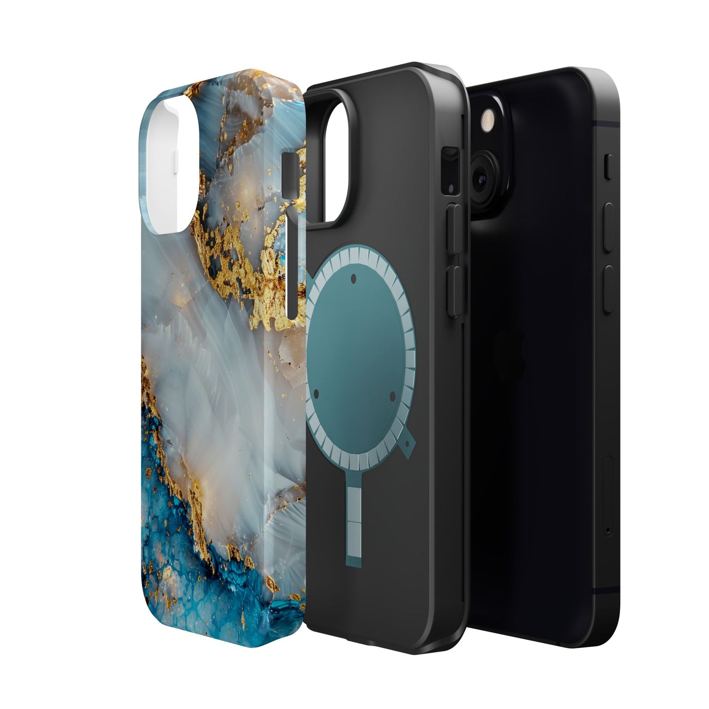 Marble Luxe Magnetic iPhone Cases, Elegant Design