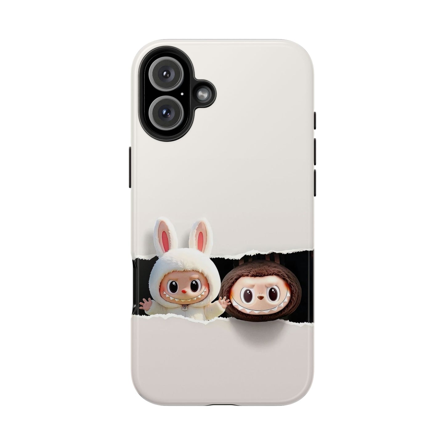 The Monsters Tough Case for iPhone Models and Variations – Dual Layer Protective Cover, Playful Design, Cute Mobile Accessory