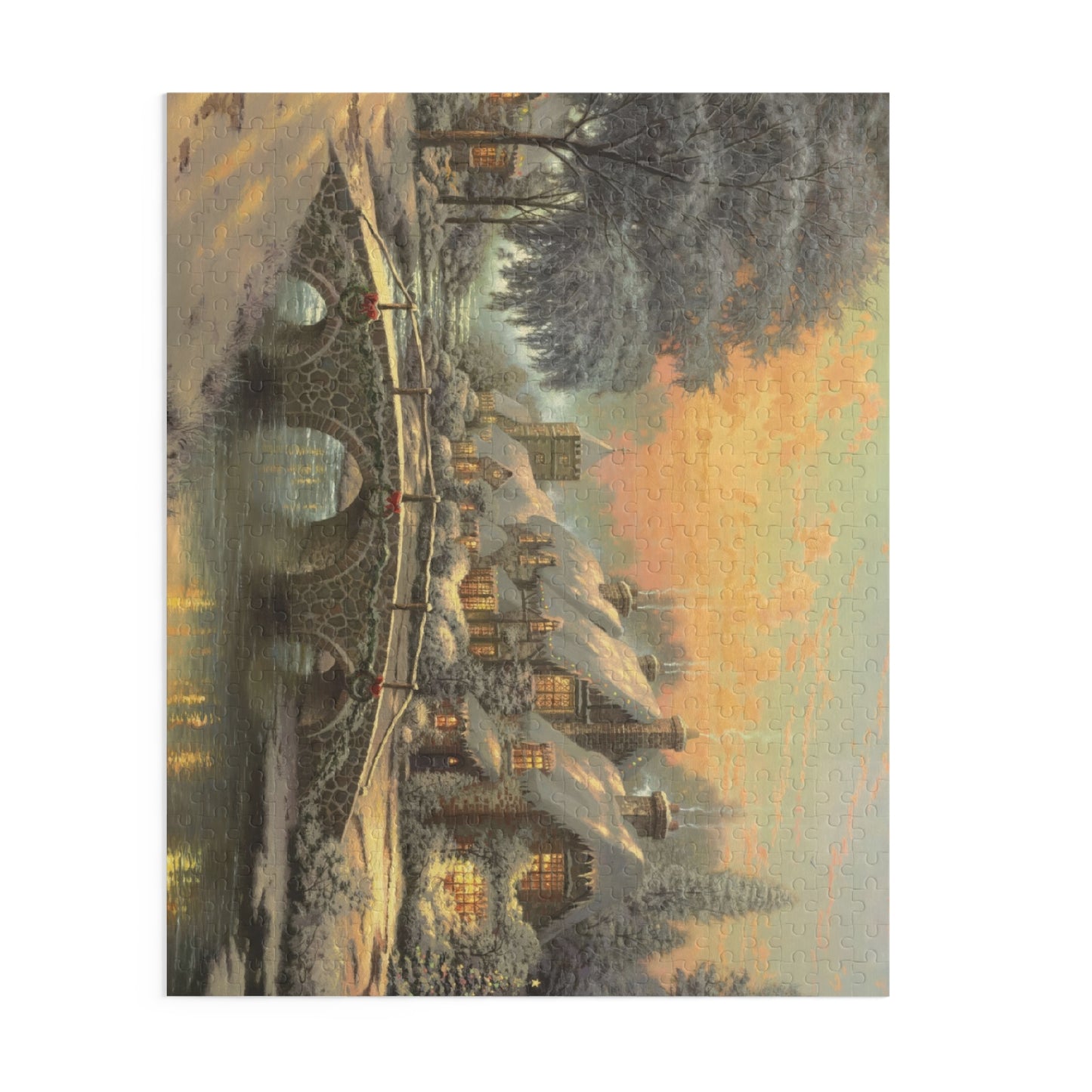 Winter Village Puzzle, 500 Pieces, 20"x16"