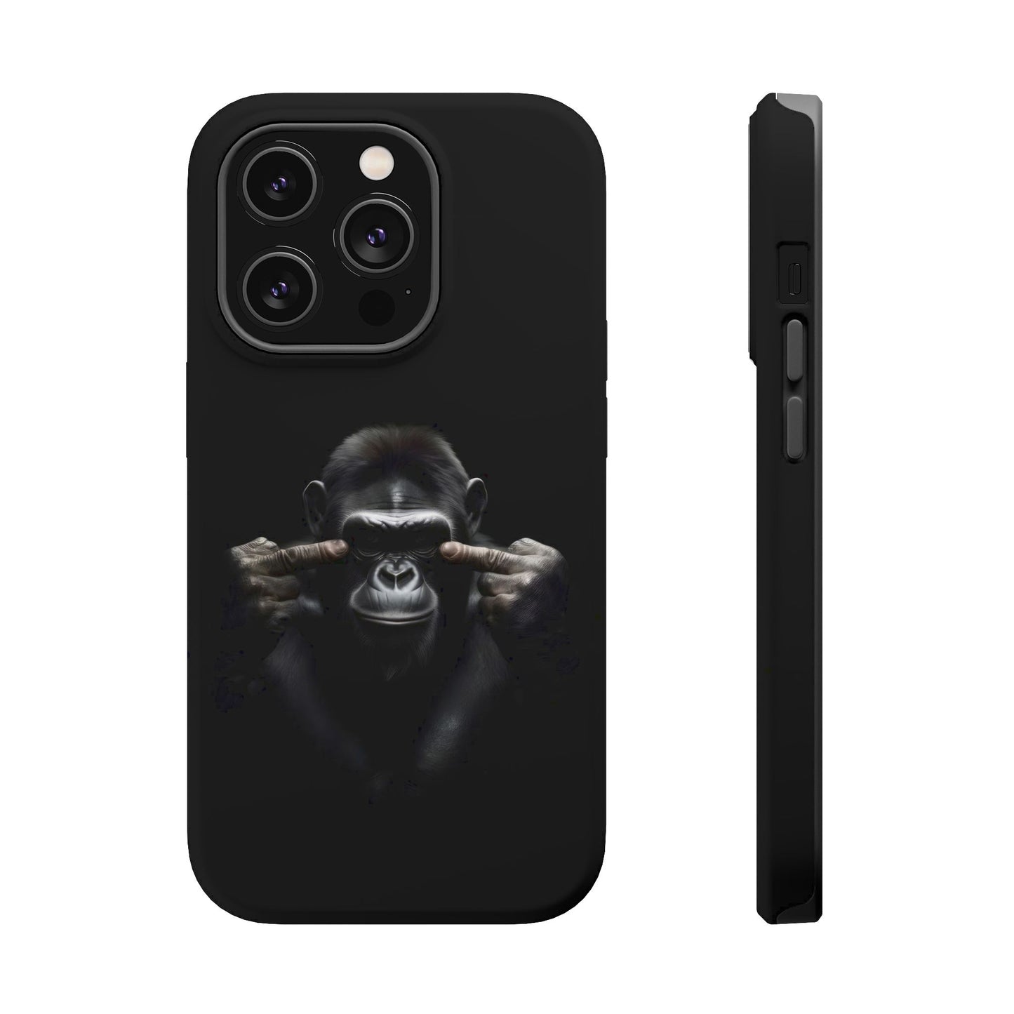 Edgy Gorilla Magnetic iPhone Case, Unique Cell Phone Cover