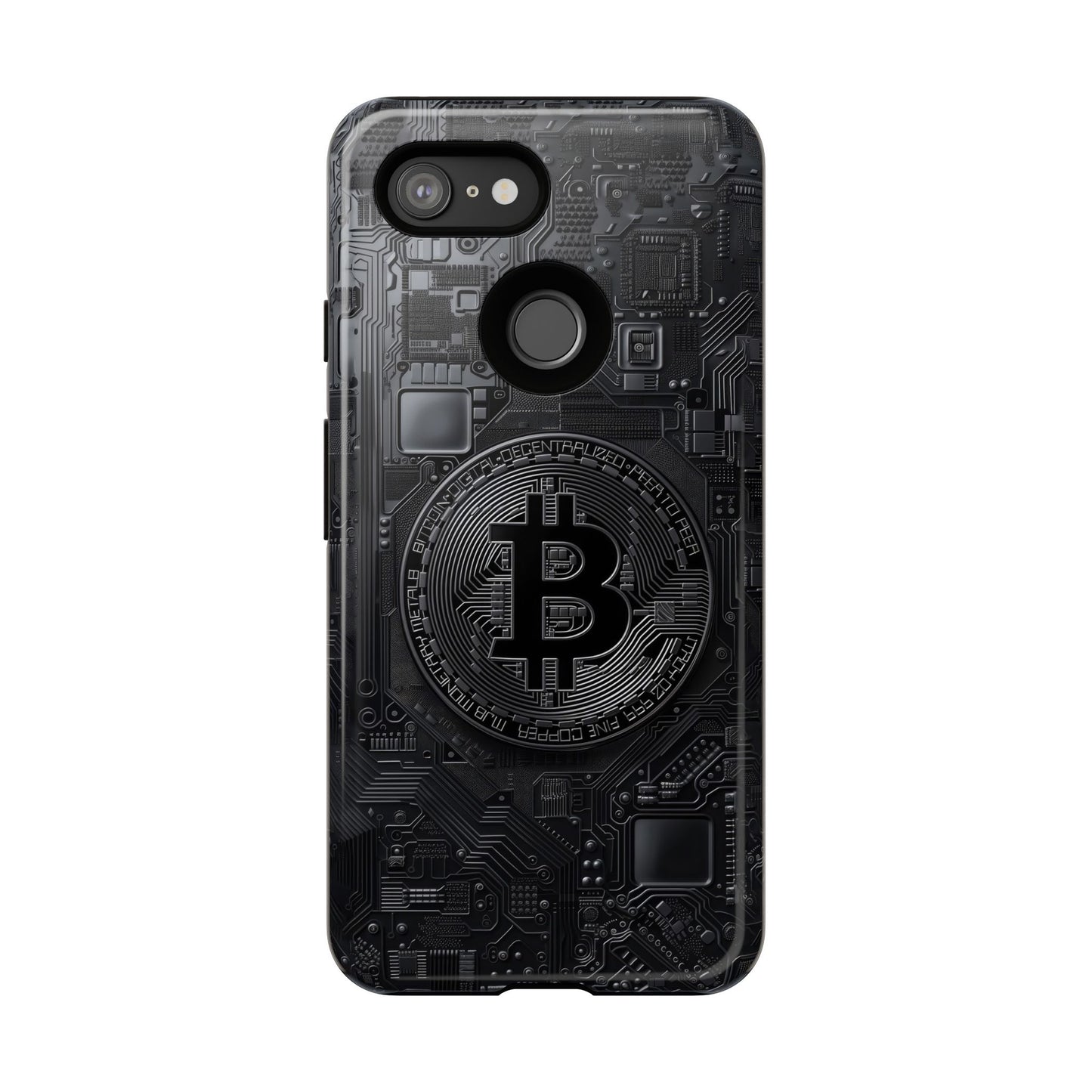 Bitcoin Google Pixel Tough Phone Case, Cryptocurrency Protection Cover