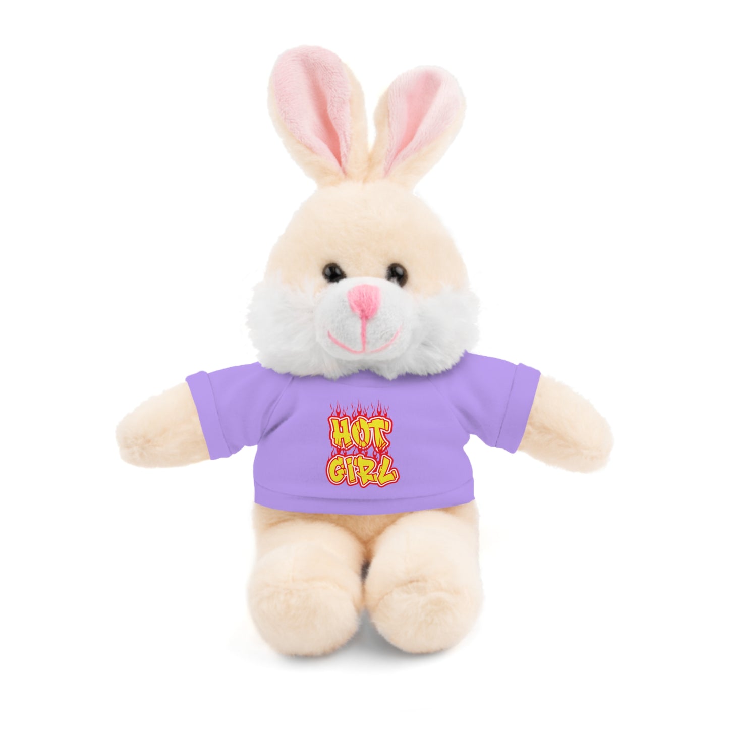 Cute Plush Animal with Hot Girl Tee for Birthdays, Baby Showers, Children, Gifts