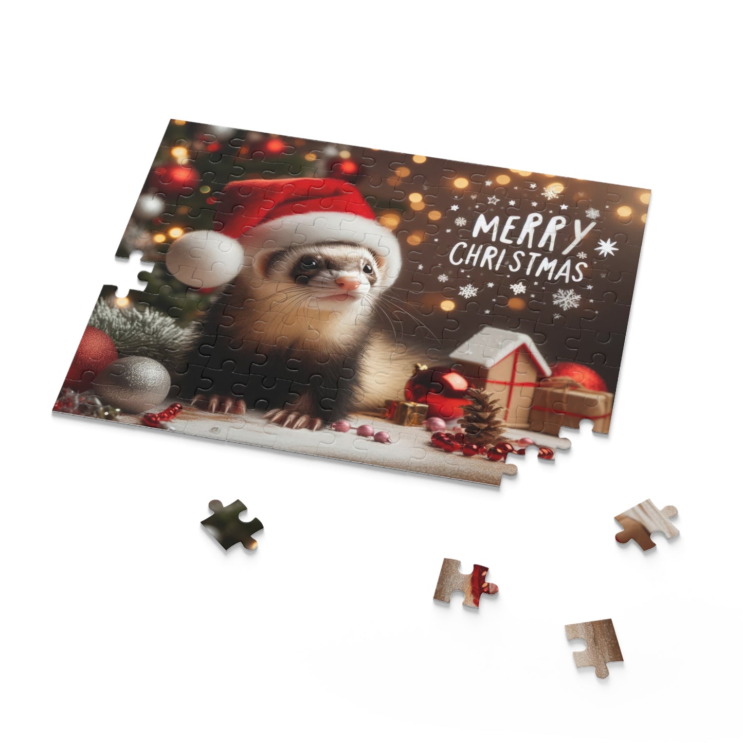 Christmas Ferret Puzzle (120, 252, 500-Piece)