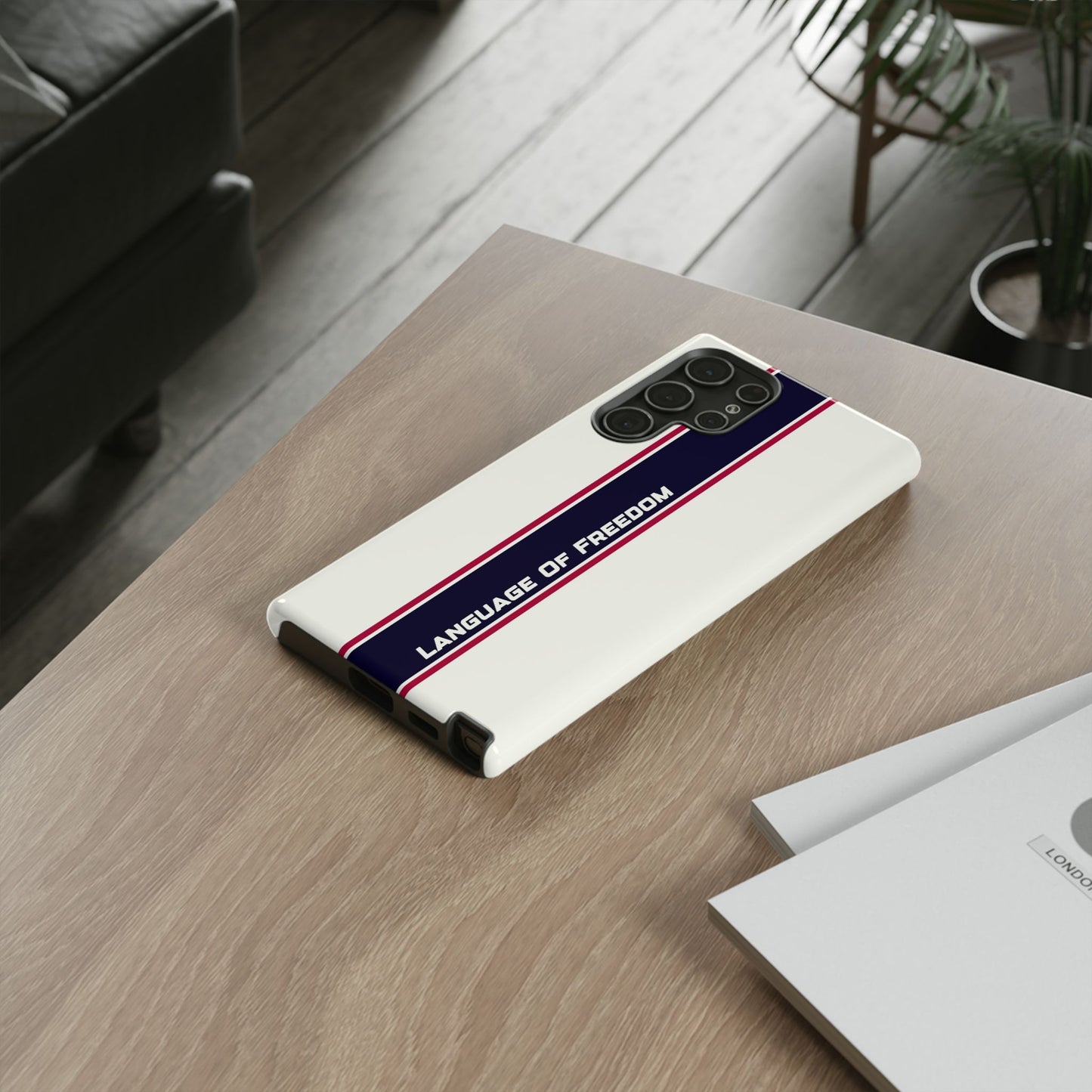 Language of Freedom Tough Case – Minimalist Design