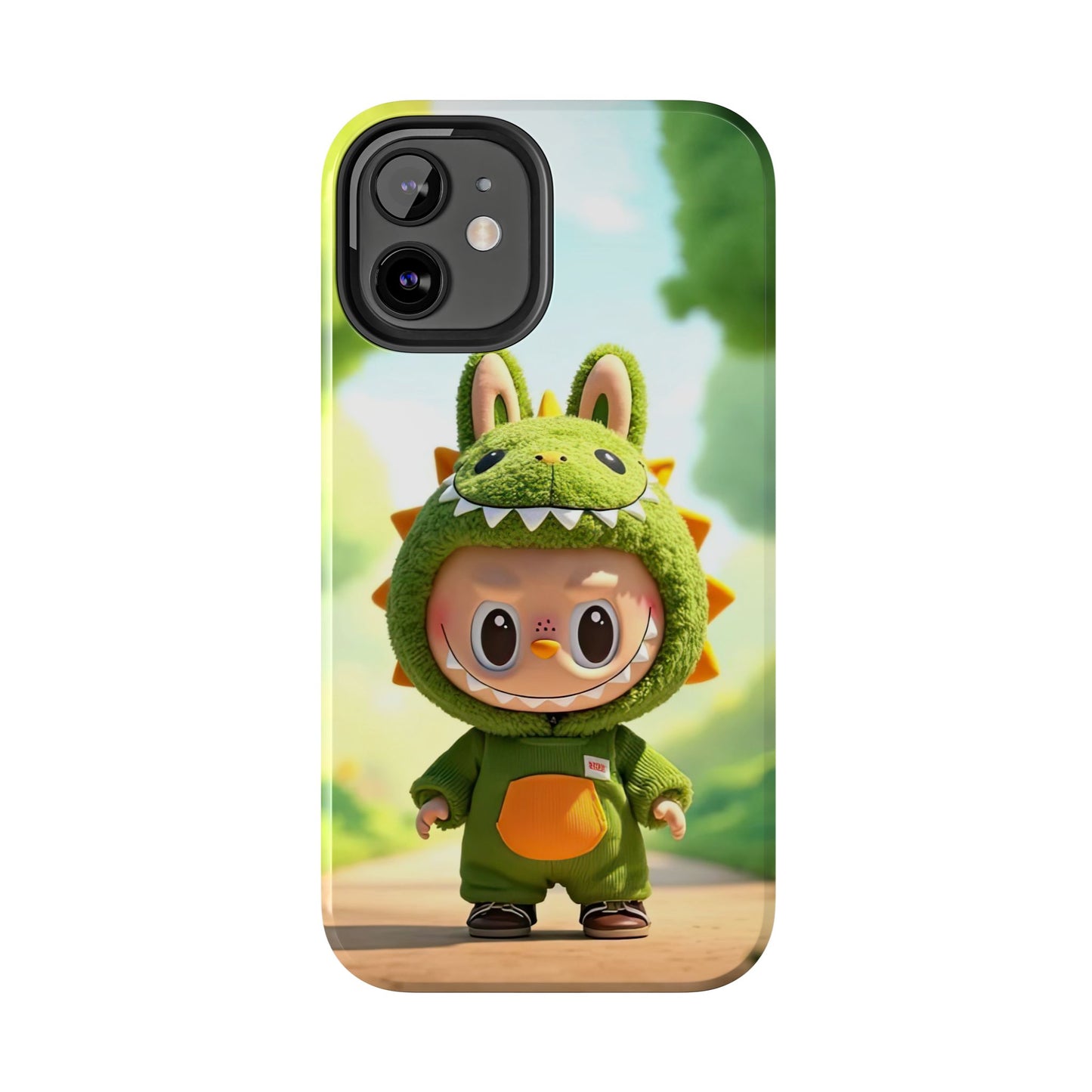 The Monsters Tough Case for iPhone Models – Playful Dinosaur Design, Dual Layer Protective Cover, Fun Mobile Accessory