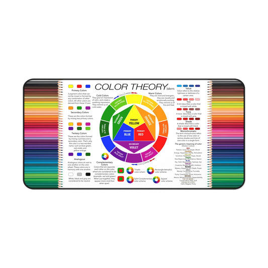 Educational Artist Desk Mat, Color Theory