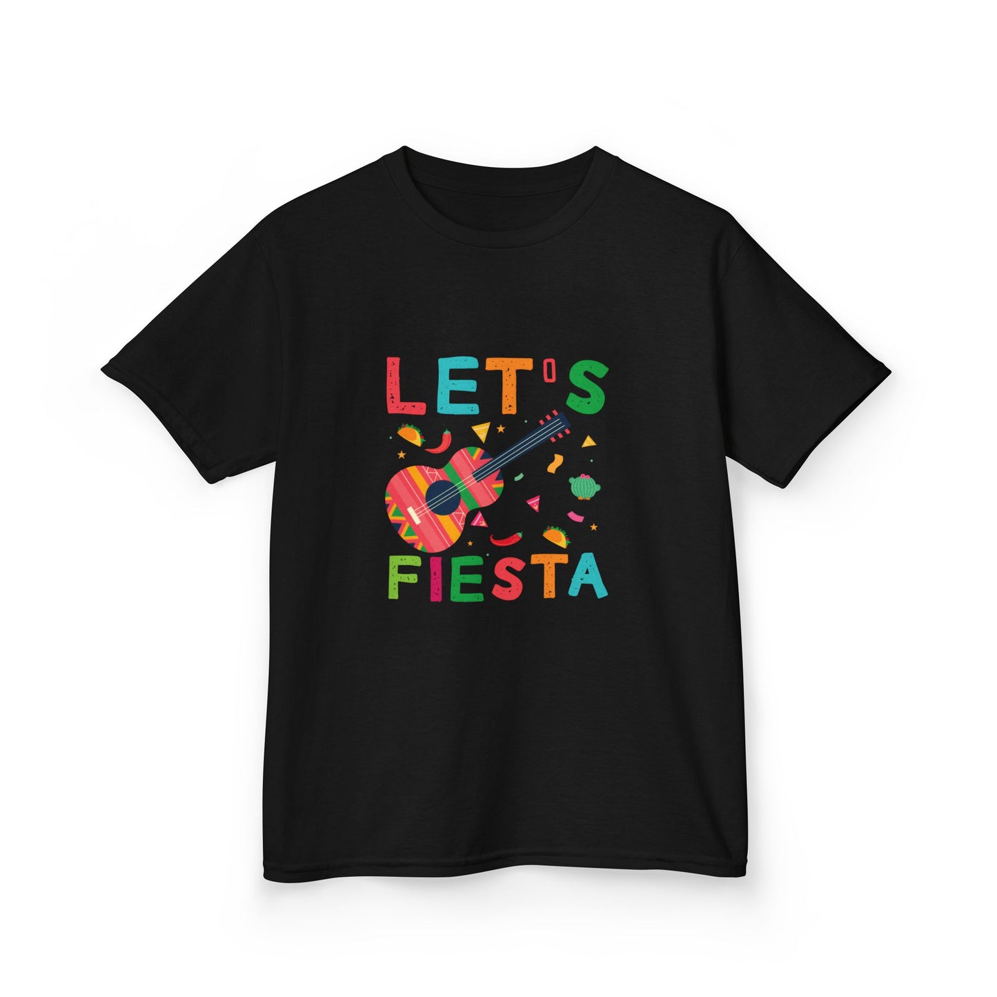 Kids Fiesta Guitar Tee - Fun and Colorful Kids T-Shirt for Celebrations