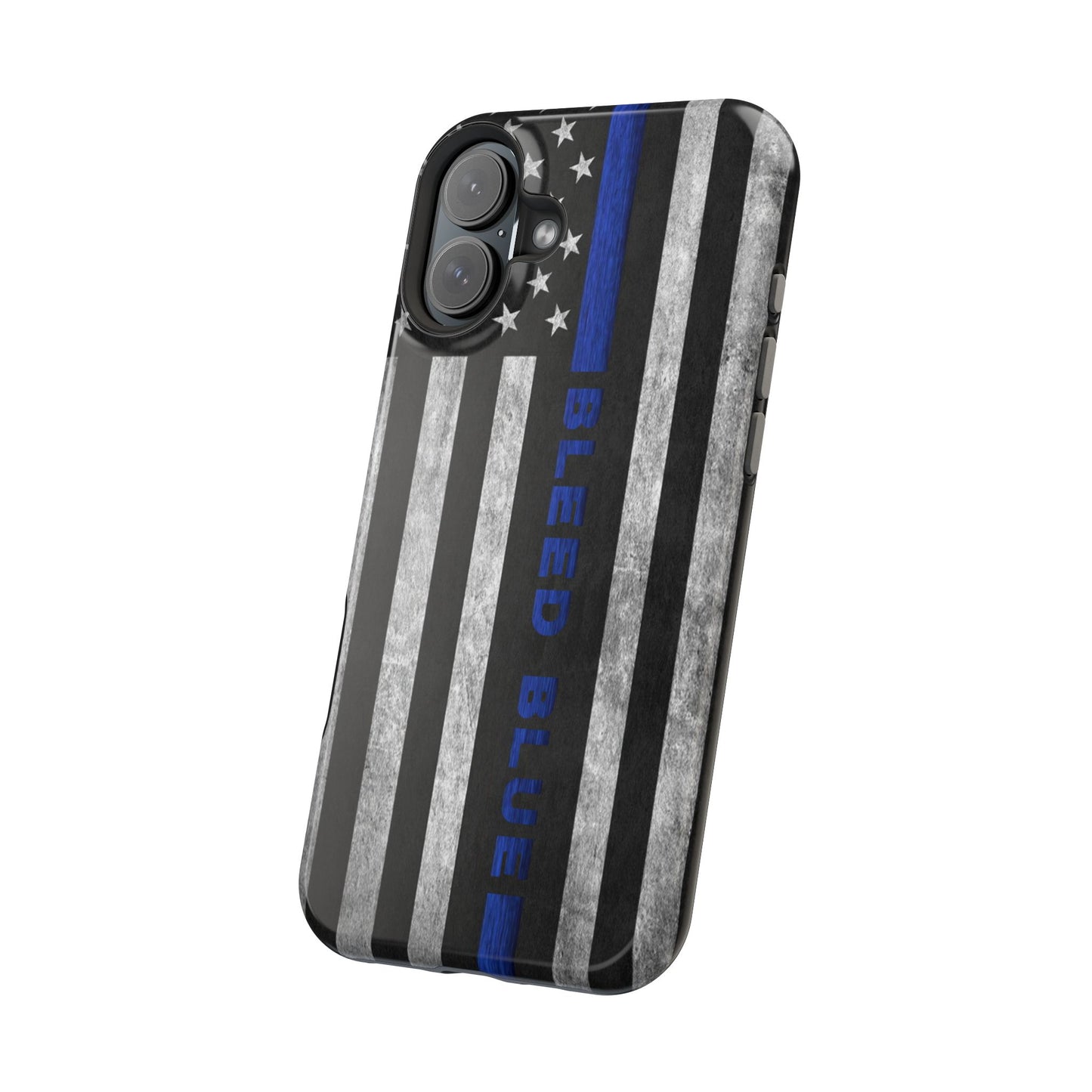 Police Magnetic Phone Cases, Bleed Blue