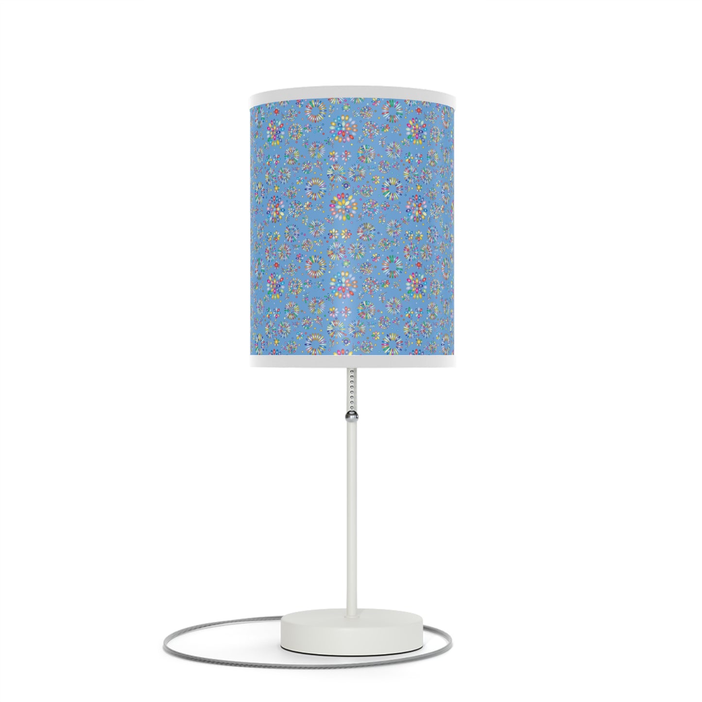 Vibrant Vibes: Happy Color Lamp on a Stand, US|CA plug / Light Blue