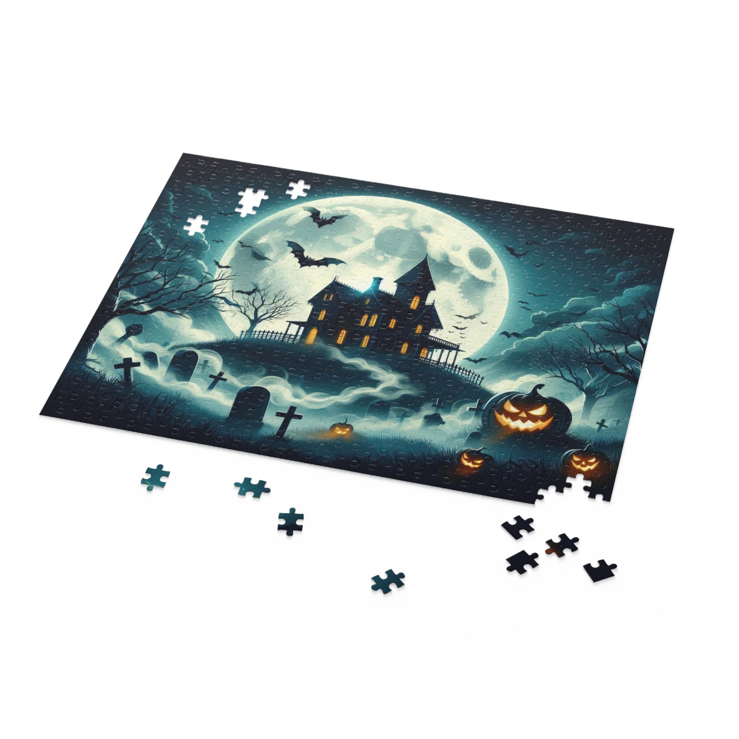 Spooky Haunted House Puzzle (120, 252, 500-Piece)