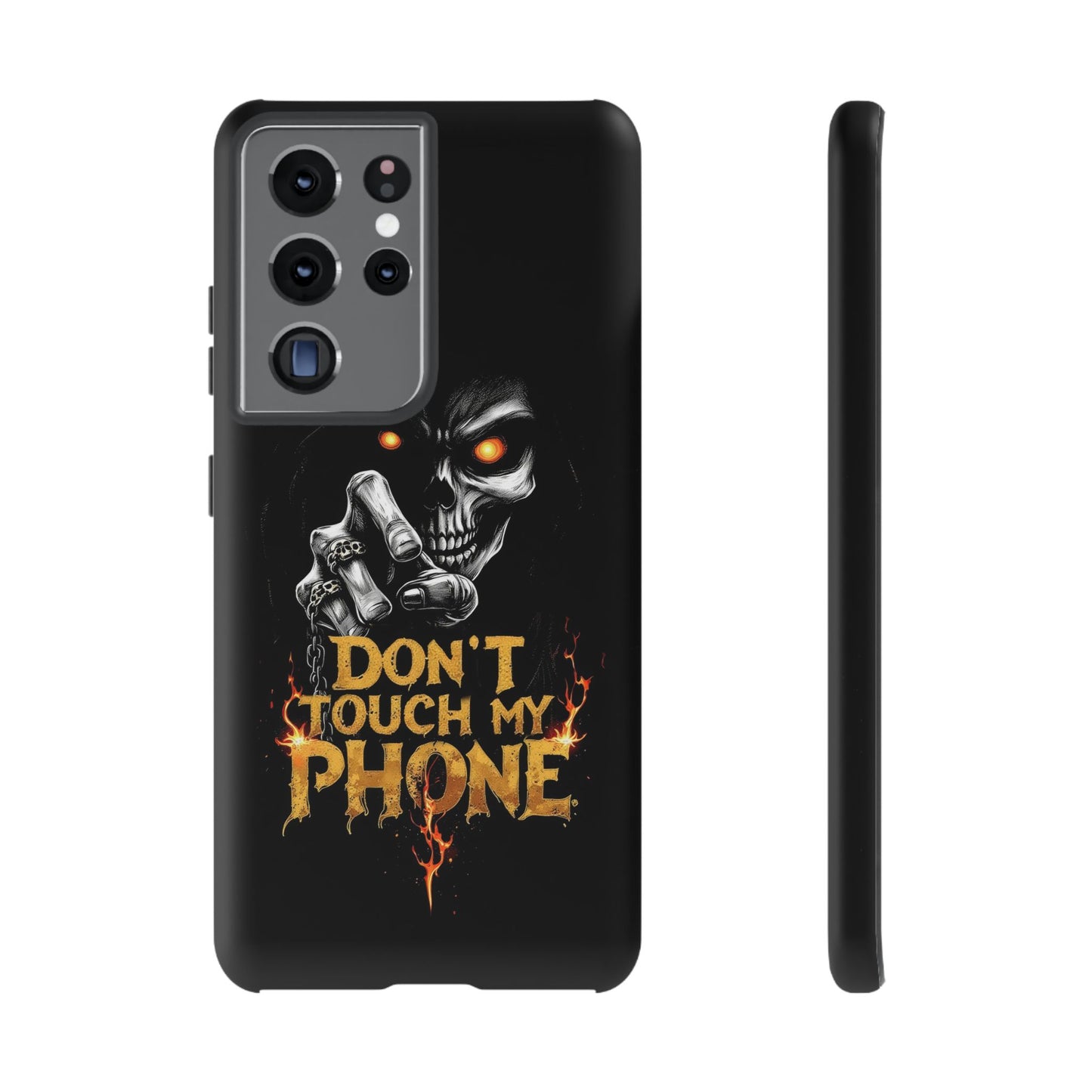 Skull Samsung Tough Cases, Don't Touch My Phone Cover,
