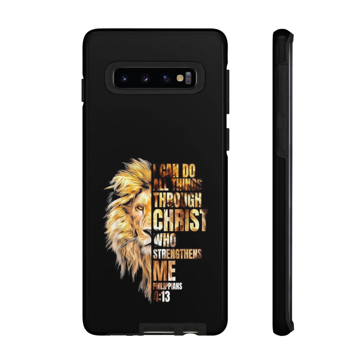 Inspirational Lion  Samsung Phone Case, Strength & Faith, Christian Accessories
