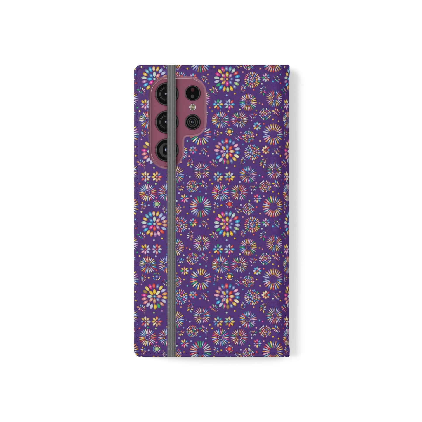 Vibrant Vibes Flip Cases / Purple